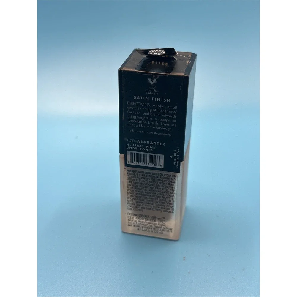 ELF e.l.f. Flawless Satin Foundation - 150 Alabaster 83118 - New Sealed